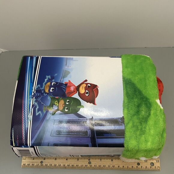 PJ Masks Super Soft Plush Throw Blanket 62”x90” Hasbro Kids - Picture 5 of 5